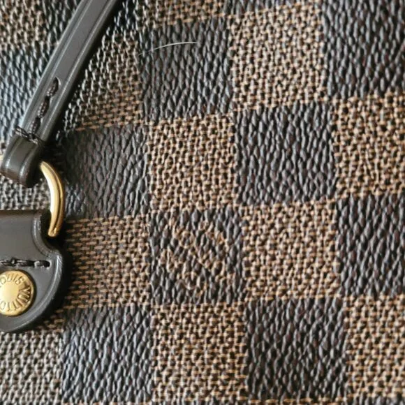 Louis Vuitton Neverfull MM tote bag in Damier Ebene canvas with brown leather tr - Picture 4 of 11